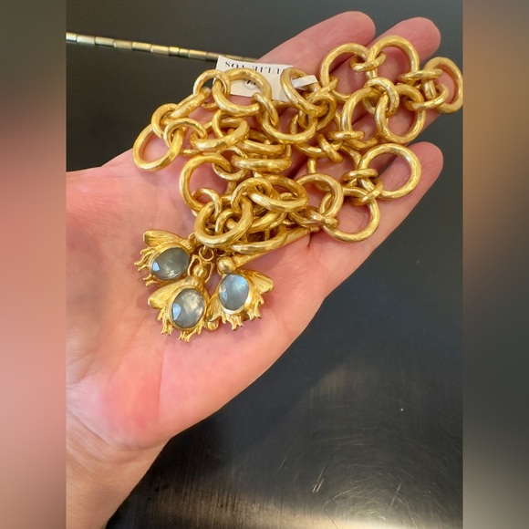 NWT Authentic luxury spring summer Julie Vos Bee Charm Statement Necklace - Picture 13 of 17